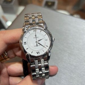 CONCORD WATCH Impresario 35MM SS White Dial Date Men's Watch.
